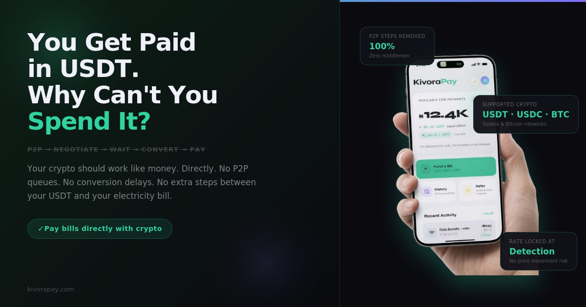 You Get Paid in USDT. Why Are You Still Struggling to Spend It?
